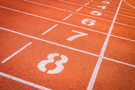 running track in stadium