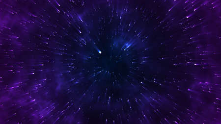 Star flying throught space, for scientific films, screensaver universe backgroundの写真素材
