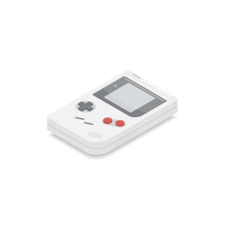 Isometric game classic, retro game technologyのイラスト素材