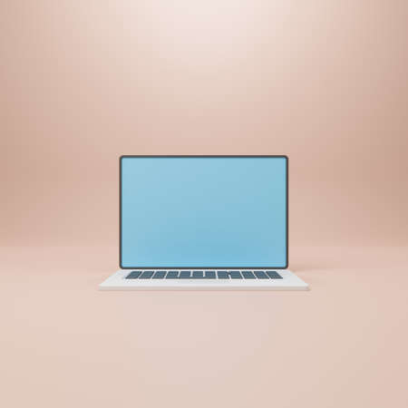 Computer notebook , 3D illustration