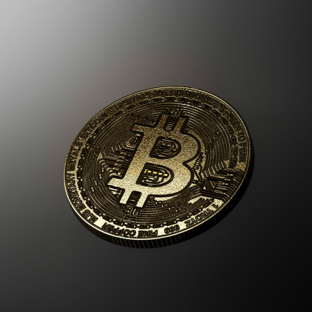 Bitcoin stack, 3d illustrationの写真素材