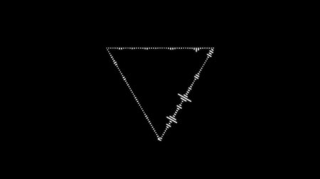Triangle music equalizer, for music party, triangle  4k footage