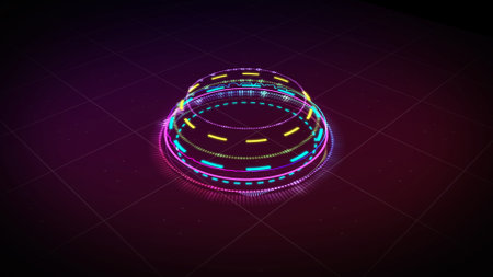 Music equalizer, for music party, 4k footageの写真素材