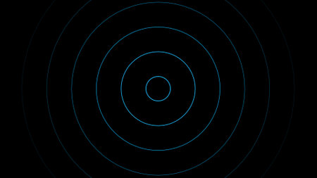 Radar signal, 4k animation footageの写真素材
