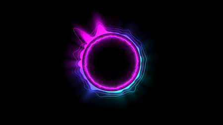 Music equalizer, hologram audio spectrumの写真素材