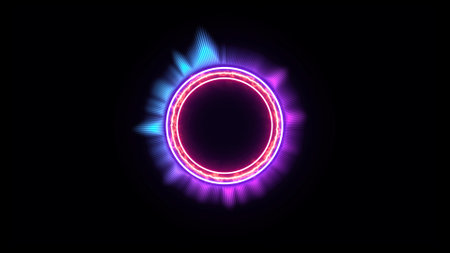 Music equalizer, hologram audio spectrum, 4k illustration, not AI generatedの写真素材