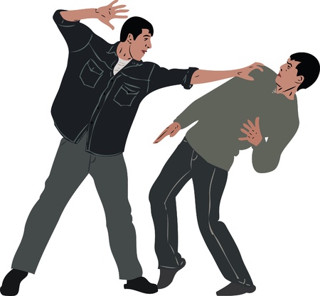  a picture bully hurts a humble guyのイラスト素材