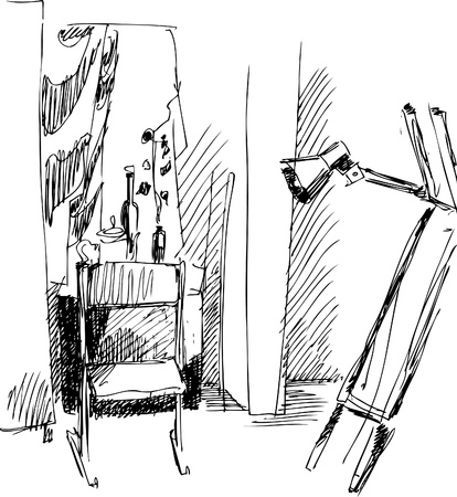 a chairのイラスト素材
