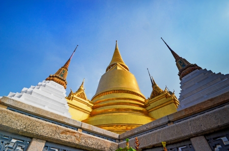 golden pagoda, grand palaceの写真素材