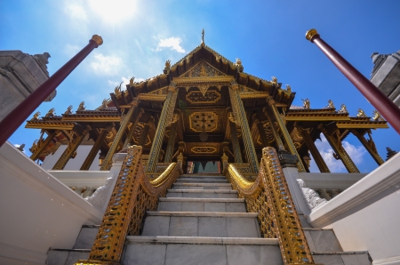 luxurious thai pavilion, Wat phra kaewの写真素材
