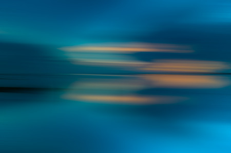 Blue and yellow movementの写真素材