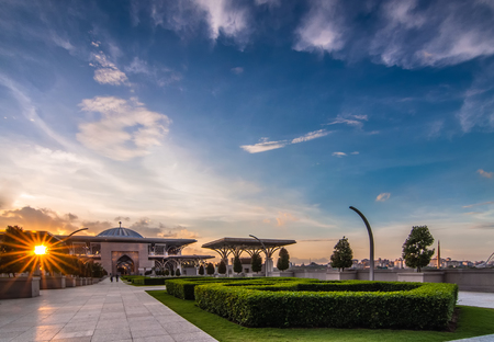 Before sunset at steel mosqueの写真素材