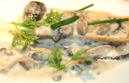 Fresh appetizer at the restaurantの写真素材