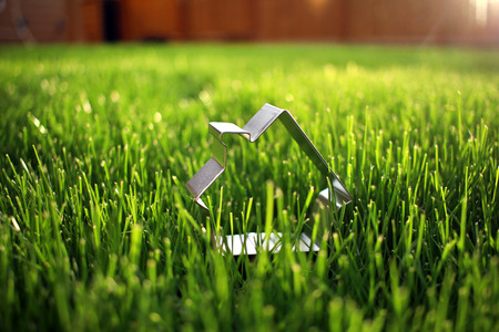 Cookie Cutter Home Metaphorの写真素材