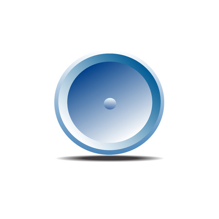 Blue buttonのイラスト素材