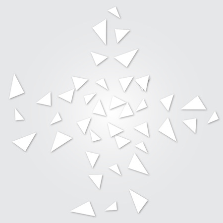 Abstract triangle composition piecesのイラスト素材