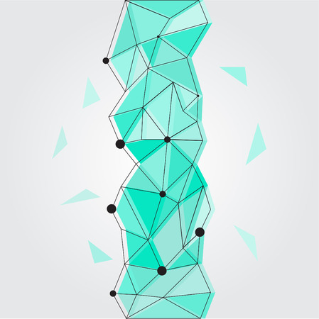 Abstract polygon geometric communicationのイラスト素材