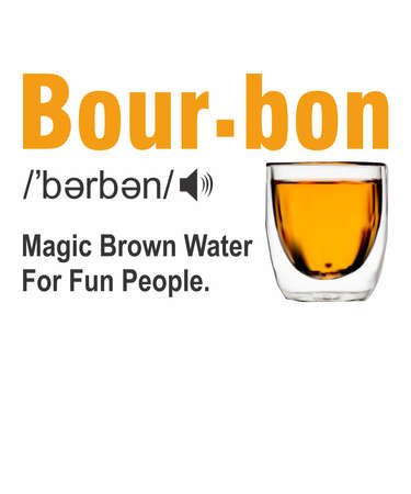 Bourbon Definition is a vector design for printing on various surfaces like t shirt, mug etc.のイラスト素材