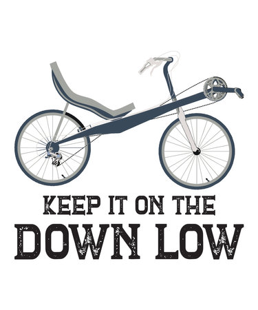 Keep It On The Down Low vector design for printing on various surfaces like t shirt, mug etc.のイラスト素材