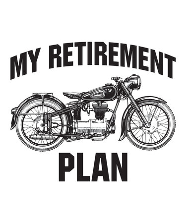 my retirement planis a vector design for printing on various surfaces like t shirt, mug etc.のイラスト素材