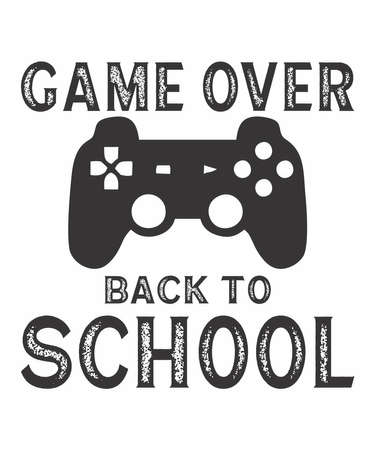 Game Over back to school
is a vector design for printing on various surfaces like t shirt, mug etc.