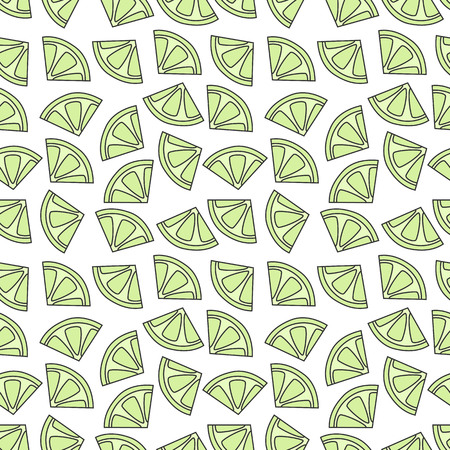 Seamless lime pattern. Vector illustration.のイラスト素材