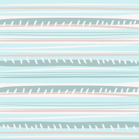 Abstract hand drawn pattern with strips. Vector illustration.のイラスト素材
