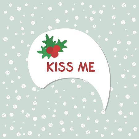 Christmas and New Year speech bubble. Vector illustration.のイラスト素材