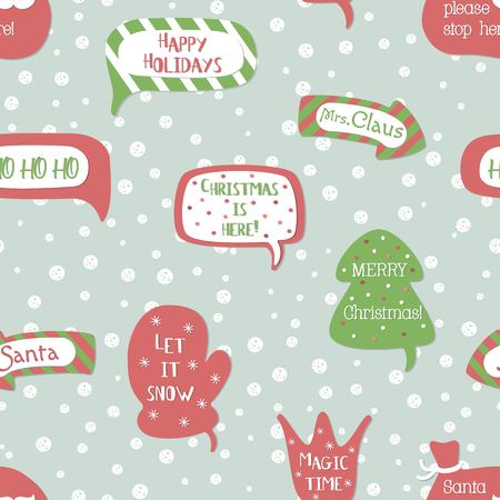 Christmas greetings Vector illustration.のイラスト素材