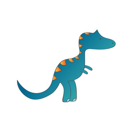 Dinosaur. Vector illustration for printing, wrapping paper, postcard. Cute baby background.のイラスト素材