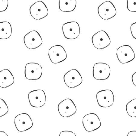 Abstract scandinavian pattern. Hand drawn modern pattern for posters, cards, t-shirts.のイラスト素材