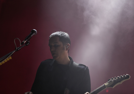 Calvia, Mallorca, Spain. May 12, 2017. Placebo performs live during Mallorca Live Festival in the Spanish island of Majorca.のeditorial素材
