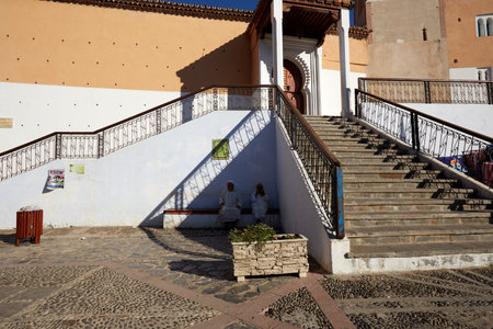 the picturesque city in summerの写真素材