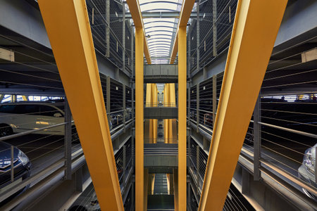 Garibaldi Towers interior. Garibaldi Towers are two important modern skyscrapers, 100 meter high,...