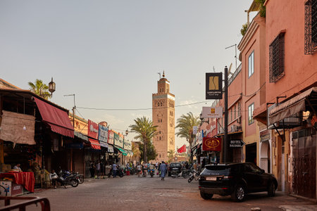 view of Marrakesh circa September 2014 in Marrakesh.