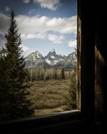 Mountains in Bavaria, Germany. Filtered image processed vintage effect.の写真素材