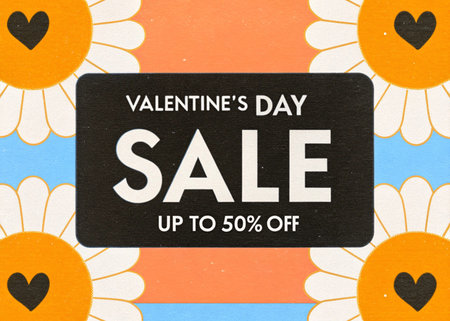 Valentine's day saleの写真素材