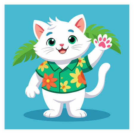 Illustration of a mushroom on a surfboard in the sea.のイラスト素材