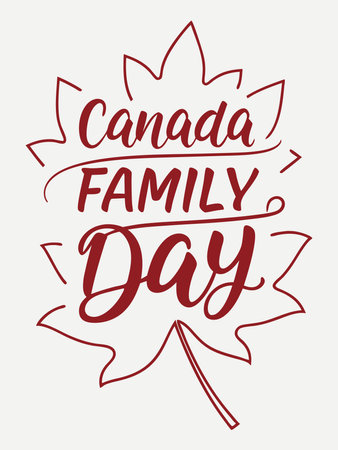 Happy Canada Day calligraphy. Hand drawn lettering. Vector illustration.のイラスト素材