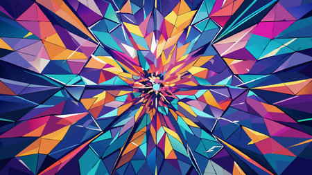 abstract colorful geometric background. polygonal style. vector illustration