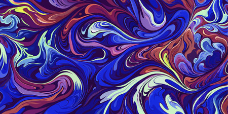 Marble abstract background. Vector illustration. Blue, purple and pink colors.のイラスト素材