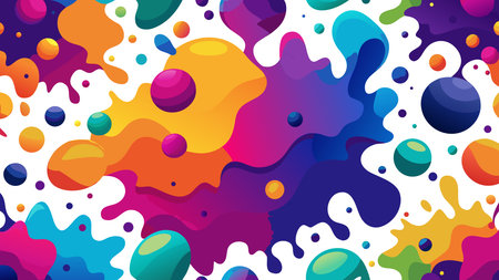 abstract background with colorful splashes. Vector illustration. EPS 10のイラスト素材