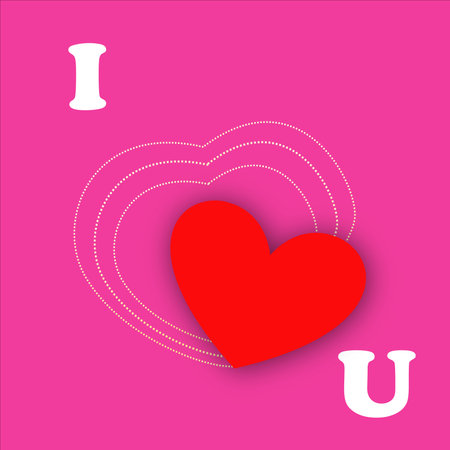 Show love to your lover, family or friends, I love you. Say I love you to your boyfriend and girlfriend on Valentine's Day.の写真素材