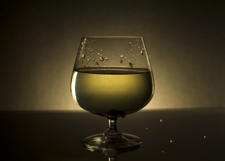 glass of waterの写真素材