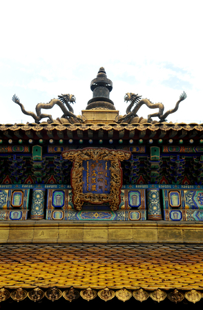 Temple of Fu Shou in Chengde, Hebeiのeditorial素材