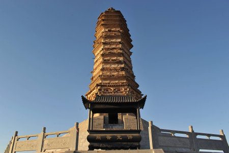 ancient stupa in parkの写真素材