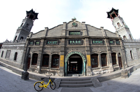 The ancient buildings of the Datong mosque in Shanxiのeditorial素材