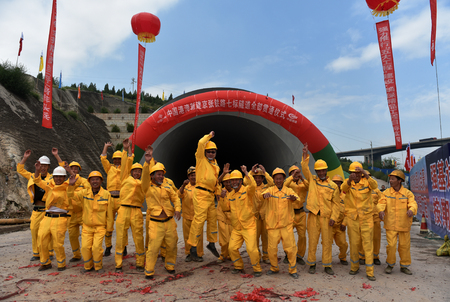The longest gas tunnel in the entire line of Beijing-Zhangjia high-speed railway - Zhangjiakou Yujiazhuang Tunnelのeditorial素材
