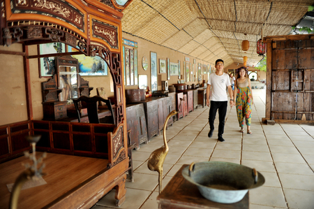 Hebei Xuanhua ?Village Tourism Complex? Helps Poverty Alleviationのeditorial素材