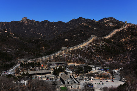 The majestic Great Wall of Badalingのeditorial素材